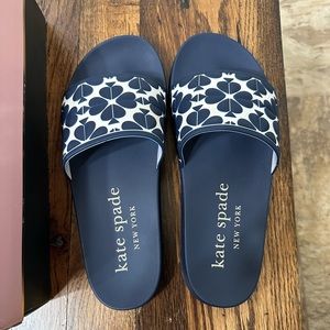 Kate Spade Olympia embossed slides